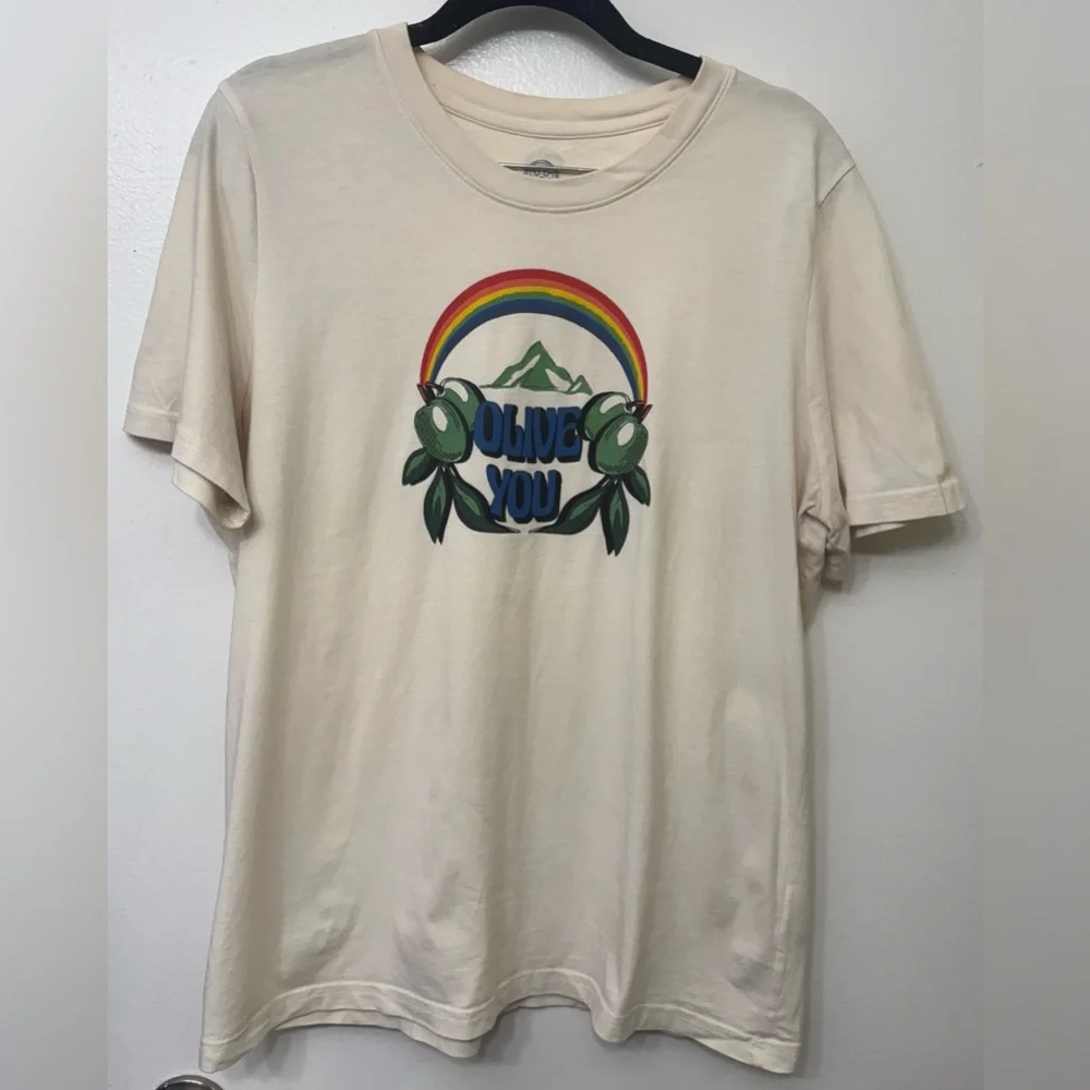 Tory Burch Olive You Tee | Designer Graphic T-Shirt | Casual Women's Top